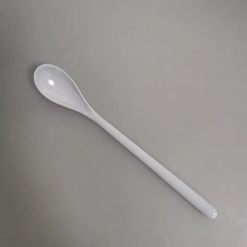 Candy Color Plastic Long Handle Spoons Multi-use For Dessert Tea Coffee Soup Kitchen Tableware Flatware
