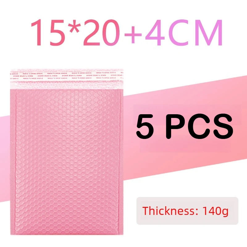 100/1 PCS Pink Poly Bubble Mailers Padded Envelopes Self Seal Padded Envelopes Gift Bags Packaging Envelope School Supplies