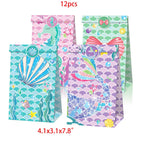 Mermaid Birthday Party Decoration Kids Disposable Plate Cup Girls Under The Sea Little Mermaid Baby Shower Birthday Party Decor