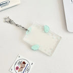 Kpop Card Holder Keychain Sleeve Clear Acrylic Badge ID Holder Idols K-pop Album Binder Photo Frame