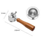 Double Spout 51mm Coffee Portafilter With 1 2 Cups Basket for Delonghi ECO680 ECO685