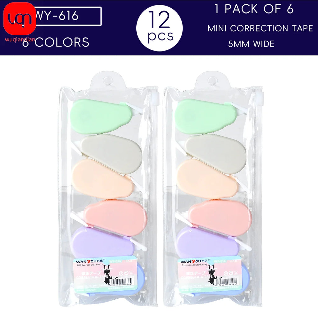 WQN-6pcs/Set Simple Portable Calibration With White Calibration Tools School Accessories Office And School Supplies Stationery
