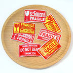 250pcs Fragile Stickers Roll Fragile or Bend Handle with Care 2.5cm*4.5cm Shipping Label Packaging Remind Label Thank You Sticke