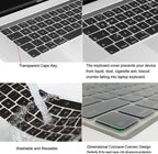 Keyboard Cover For MacBook Pro with Touch Bar 13&15 2016-2019 Model: A2159, A1989, A1990, A1706, A1707), Silicone Skin Protector