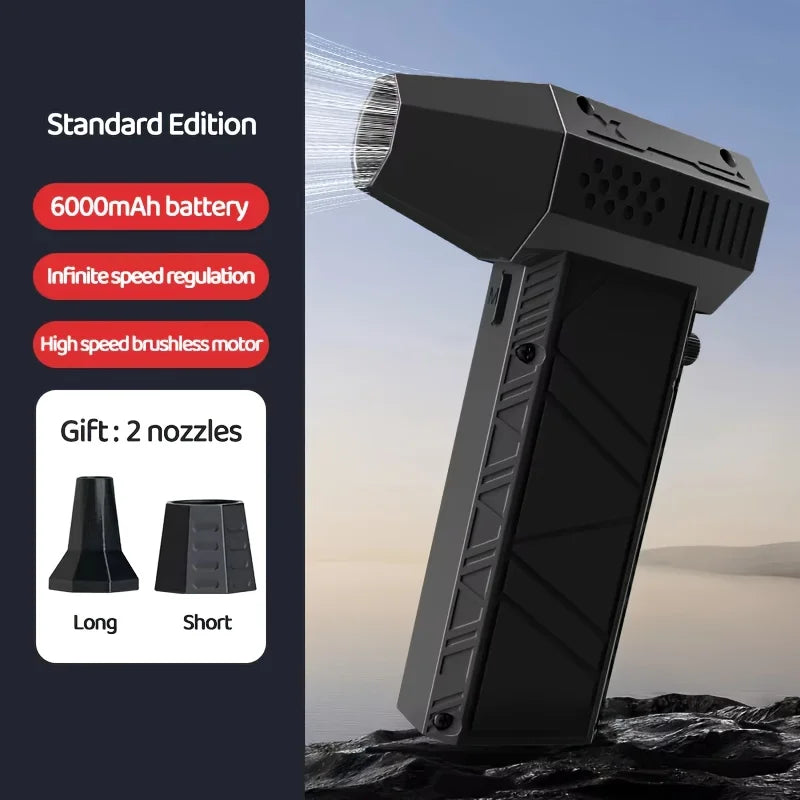 450,000RPM X6 Air Blower Powerful dust Vacuum Cleaner Fast Charging Strong Wind Brushless Violent Fan for car/computer cleaning