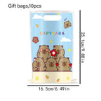 Birthday Decoration Capybara Birthday Invitation Card Cup Tablecloth Plate Napkin Poster Baby Shower Birthday Girl Party Favors