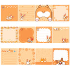 12/24pcs Cute Animals Sticky Notes Set, Refrigerator Memo Pads,Self-Stick Dog Cat Notes Pads for Home Office Gifts Supplies