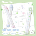 Cute Multi-link Mood Stamp Set – Kawaii INS Style Journal Diary Stamps, Scrapbooking Supplies for Planners Crafting, Creative Marking Tools for Teens Girls