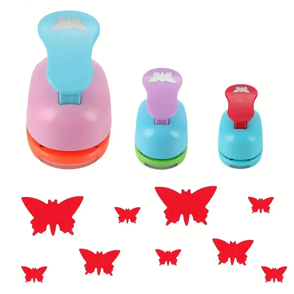 8/16/25/38/50mm Random Color Butterfly Shape Hole Punch, DIY Embossing Punch, Scrapbooking Machine, Paper Cutting Punch.