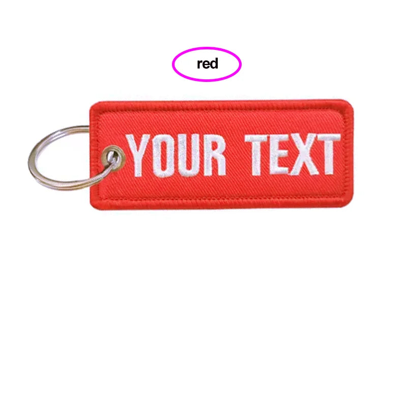 Personalized Name Customization Embroidery Patches, Car, Motorcycle, Backpack, Door Lock, Key-Chain Tag