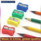 8pcs Mini Colored Single Hole Rectangular Plastic Pencil Sharpener for Elementary School Students, Manual Turning Pencil Sharpe