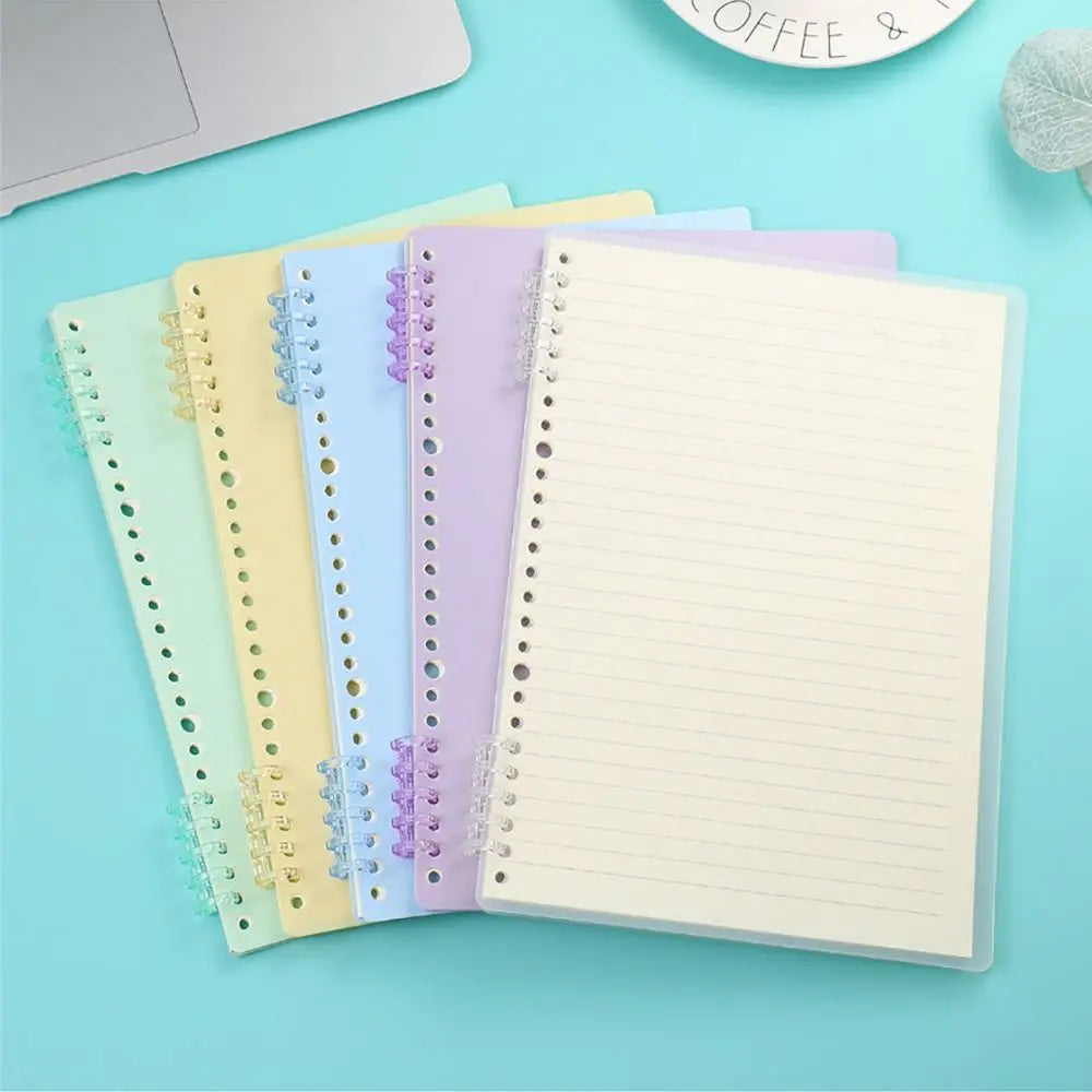 10Pcs Binding Spines Snap Split Binder Rings Learning Cards A4 A5 A6 Notebook Loose Leaf Stationery Office Supplies Plastic