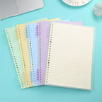 10Pcs Binding Spines Snap Split Binder Rings Learning Cards A4 A5 A6 Notebook Loose Leaf Stationery Office Supplies Plastic