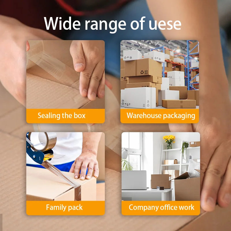 1 Roll 42mm Width Beige Tape Packing Tape, Clear Packaging Tape, Shipping Tape for Moving Boxes, Shipping, Office Moving Boxes