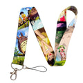 Anime Movie Lanyard Cute Cat Card Holder Neck Strap for Key ID Card Phone Straps Badge Holder Keyrings Cosplay Accessories Gifts