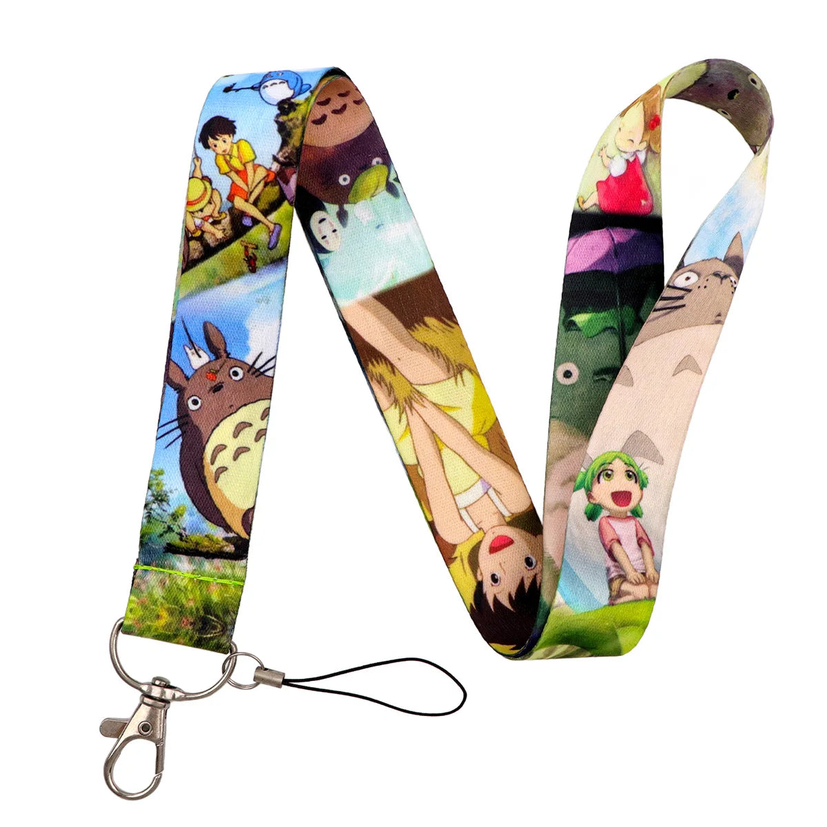 Anime Movie Lanyard Cute Cat Card Holder Neck Strap for Key ID Card Phone Straps Badge Holder Keyrings Cosplay Accessories Gifts