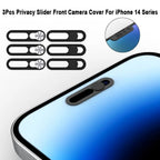 3Pcs Metal Webcam Cover for iPhone 14 14 Plus Privacy Slider Front Camera Len Cap for iPhone 14 Pro 14 Pro Max Phone Len Sticker