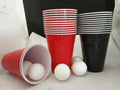 Cup Pong Game Set 22 Pcs 16 Oz Plastic Party Cups with 4 PCS Ping Pong Balls for Christmas New Year Gift  Gratuation Party