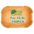 5.2/10.4L Air Fryer Large DualZone Parchment Paper Liners for Ninja AF500EU AF500EUCP Cecotec 9000, Air Fryer Baking Accessories