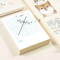 4 Books Number Practice Notebooks Dual Use for Math Exercises Graph Sheet Drawing Papers Xy Coordinate Notepad Math