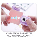 Embossing Punching Device,Hole Punch Mini Paper Shaper Cutter,Multi Patterns Paper Crafts Puncher Set For DIY Scrapbooks
