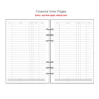 45 Sheets A5 A6A7 Loose Leaf Notebook Refill Spiral Binder Inner Page Weekly Monthly To Do Line Dot Grid Inside Paper Stationery
