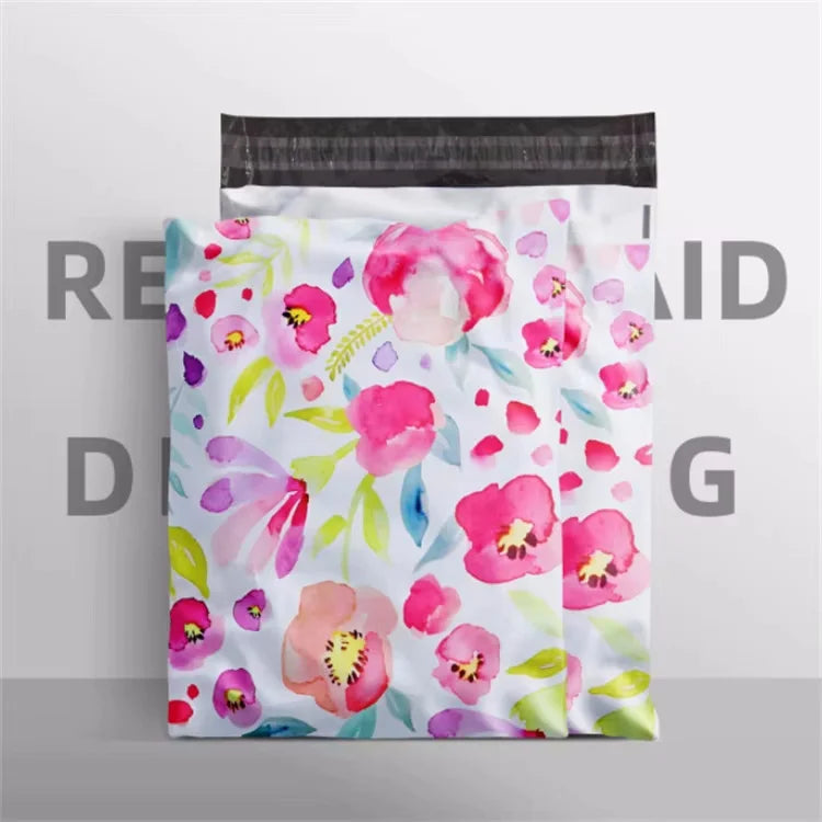 100PCS 9.8x13in Poly Mailer Adhesive Envelope Bag DIY Women Girl's Gifts Wedding Anniversary Plastic Mailing Packaging Pouches