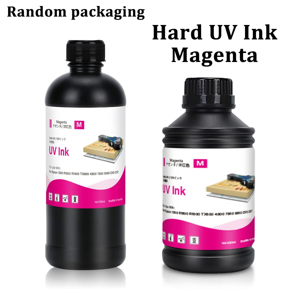 500ml LED UV Ink for Epson All Flat UV Printers For Epson 1390 R1800 R1900 TX800 4800 7880 9880 DX5 DX7 Printer
