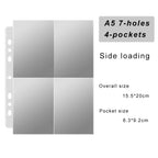 Expandable A5 3-ring Photo Album Organizer - Starry Soft-Pad Binder Album for 3" 3.5" Idol Photocard Pokemon Yu-Gi-Oh Card Album