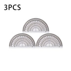 3/6Pcs Transparent 180° °   Protractor Set - High-Precision Measuring Tool for Students & Professionals
