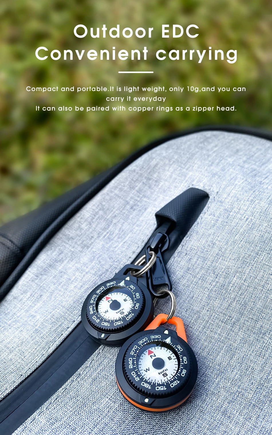 Kanpas EDC Outdoor Compass with Luminous / High Quality Compass / Outdoor Compass / Adventure Compass / K18 / K25
