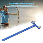T-Shaped Archery Ruler Stainless Steel Square Bow Ruler Universal Archery Bow Square Bowstring Measurement Tool Bow Accessories