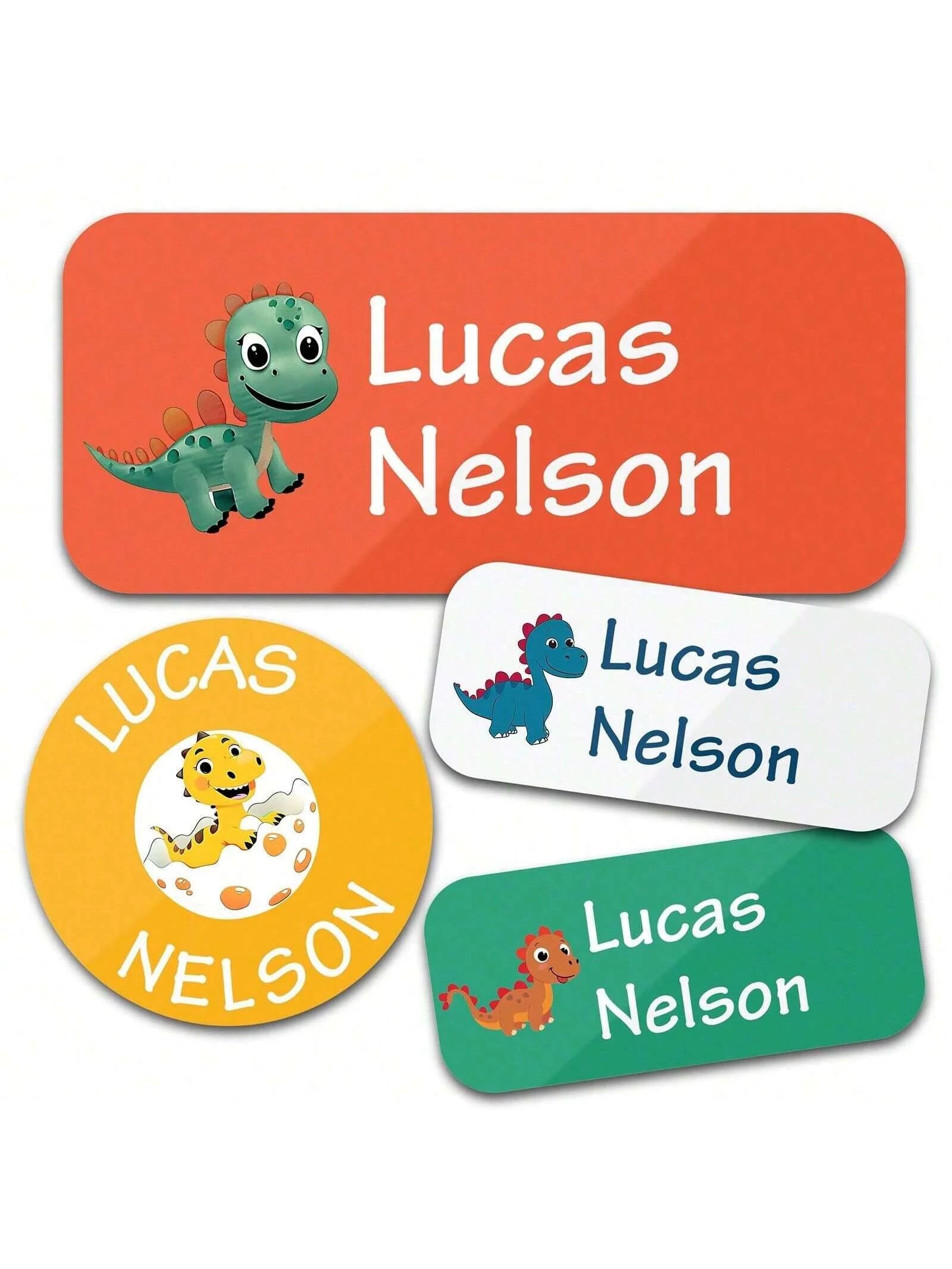 Custom Name Stickers 130 Pieces - Waterproof Personalized Adhesive Labels for Clothing
