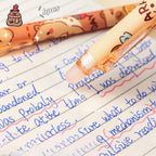 Capybara Erasable Pens 6pcs Refillable Ink Gel Pen Smudge-Free Cute Animal School Supplies for Students Office Stationery Gifts