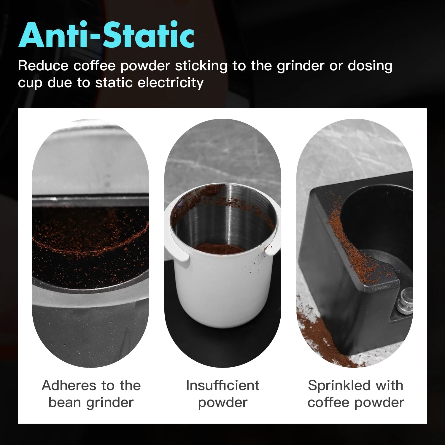 Coffee Bean Spray Tray Bean Dosing Cup Sprayer Electric Atomizer Anti-Static Bottle Grinding Barista Tools Espresso Accessories