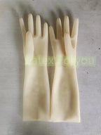 Free Shipping 100% Natural Latex Unisex Classic Flash Red Short Latex Gloves Slim Finger Hand Finger Gloves Seamless