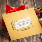 Personalized Floral Mailing Stickers - Self-Adhesive Address Labels for Business/Stationery,Custom Design & Recyclable Material‌
