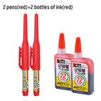 Lot 45mm Waterproof Long Head Nib Deep Hole Markers Pen Tile Carpenter Pen Multi-purpose for Woodworking Black/Blue/Red Ink