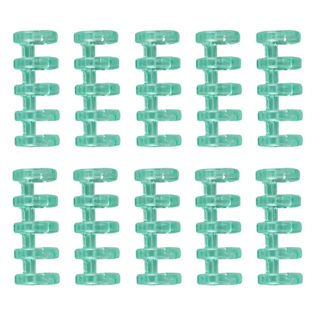 10Pcs Binding Spines Snap Split Binder Rings Learning Cards A4 A5 A6 Notebook Loose Leaf Stationery Office Supplies Plastic