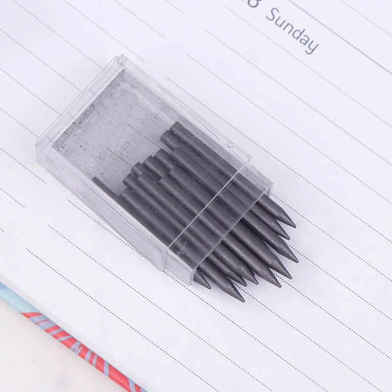 1 Set Mine Compas Pointer Sharpener Pencil Lead Stationery Compass Core With 2mm Manual Office Portable Storage