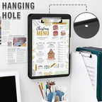 Clipboard with storage  33x24 cm, heavy storage clipboard, plastic clipboard with side opening folding.