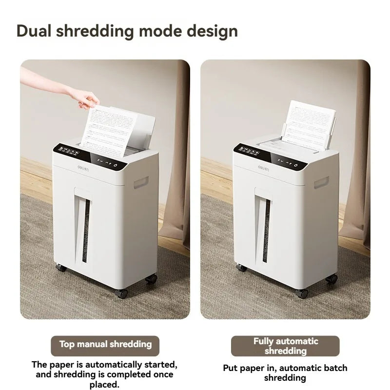 High-capacity Office Shredder with Five-level Security and Shredding Function It Can Shred Large Volumes of Documents and CDs