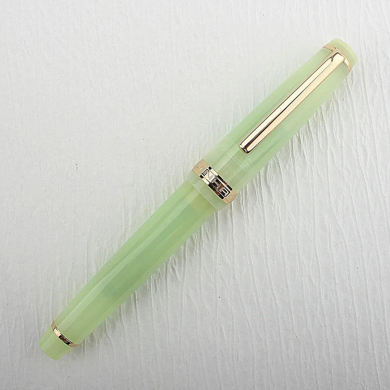 Jinhao 82 Fountain Pen Acrylic EF/F/M/Bent Nib Golden Trim with Converter Writing Pen