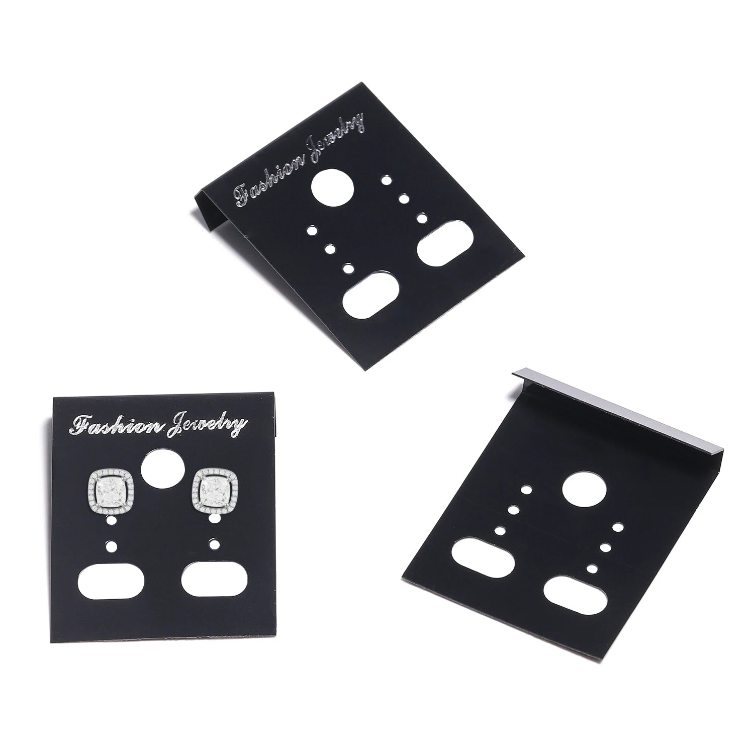 50pcs/lot 3.5x3cm Plastic Earrings Packing Cards Display Card for DIY Jewelry Earring Studs Retail Price Tag Earring Post Holder