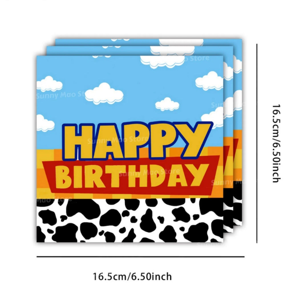 60Pcs Toy Inspire Game Story Birthday Party Supplies Set Includes Paper Plates Cups Napkins Tableware for 20 Guests Decorations