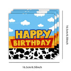 60Pcs Toy Inspire Game Story Birthday Party Supplies Set Includes Paper Plates Cups Napkins Tableware for 20 Guests Decorations