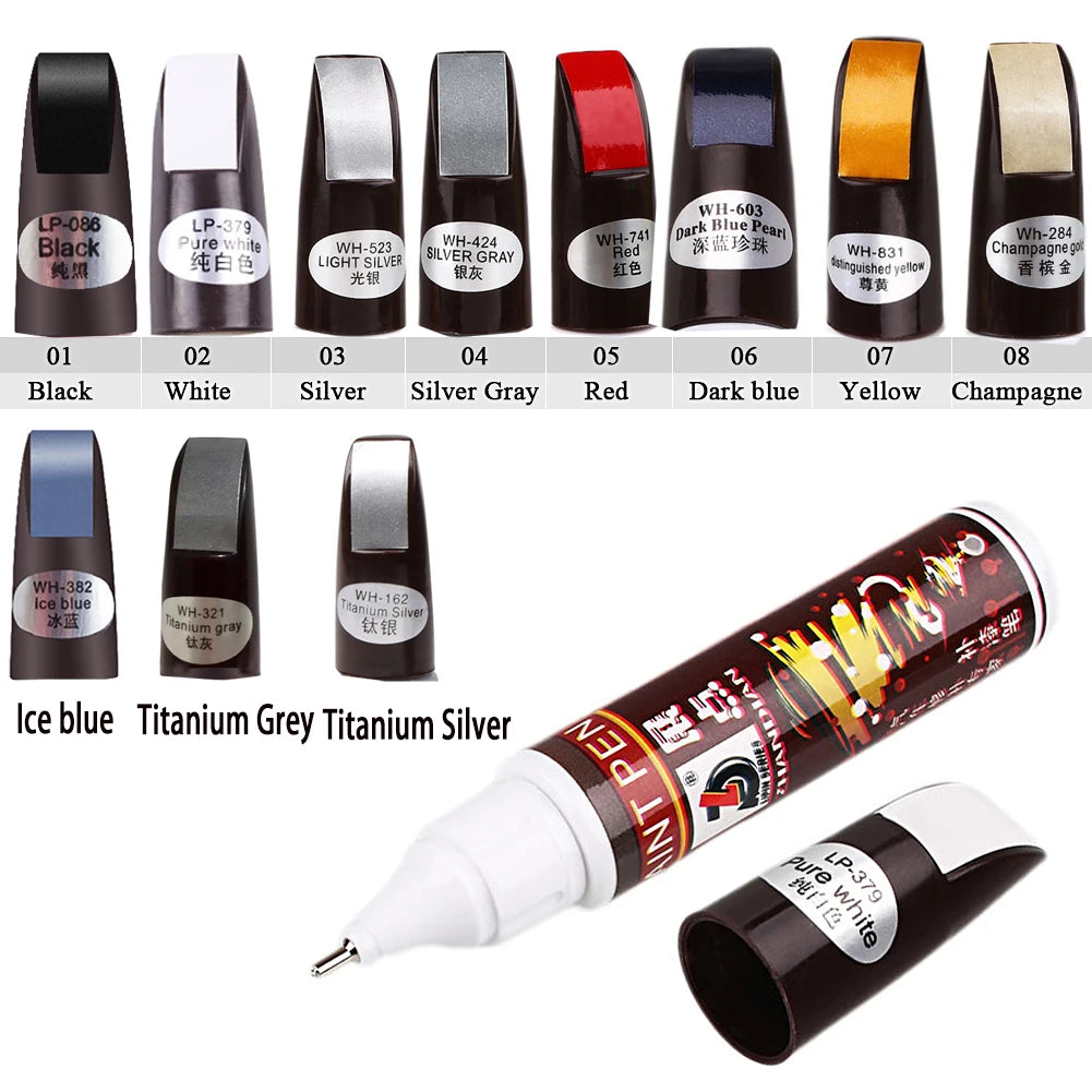 New 12ml Car Paint Pen Waterpoof & Durable Car Repair Pen Auto Liquid Scratch Repair Paint Professional Scratch Repair Tool