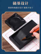 M&G Ink stone Chinese ink tray Ink stone Japanese ink stone calligraphy Ink stone ceramic ink tray Study room four treasures