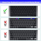 Multi-Language Keyboard Protector Compatible with for MacBook Air/Pro M5-M4 A2779,A3434,A3241 | Arabic, FR, RU, ES, IT Layouts
