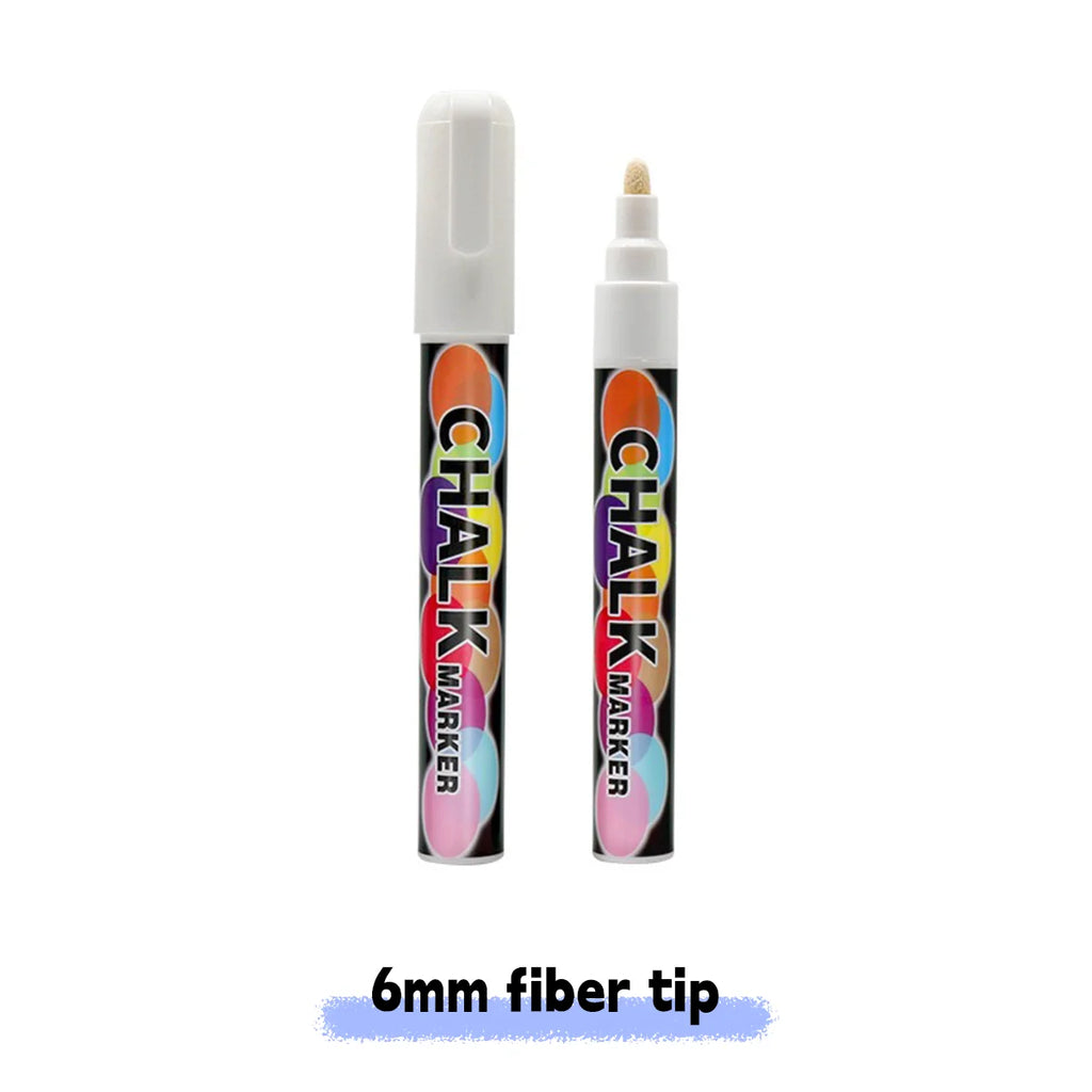 1/3 Pcs White Liquid Chalk Painting, Marking Erasable Dust-free Water-soluble Marking Pen School Classroom Office Supplies